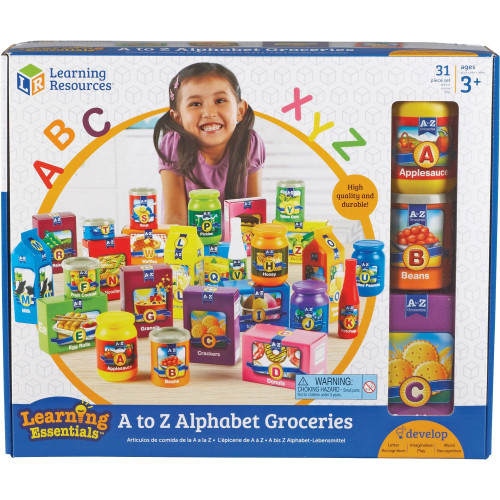 Learning Resources A-Z Alphabet Groceries Activity Set (7729)
