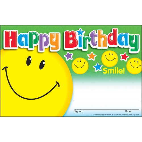 Trend Happy Birthday Smile Recognition Awards (81018)