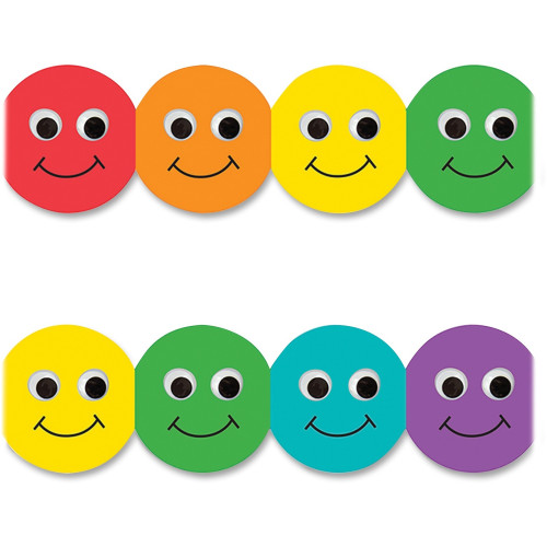 Hygloss Smiley Face Design Border Strips (33610)