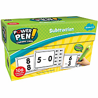 Teacher Created Resources Power Pen Subtraction Cards Theme/Subject: Learning - Skill Learning: Subtraction - 53 Pieces - 1 Each (6458)