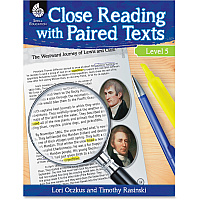 Shell Education Education Close Reading Level 5 Guide Printed Book by Lori Oczkus, M.A, Timothy Rasinski, Ph.D. 128 Pages - Shell Educational Publishing Publication - Book - Grade 5 - 1 Each (51361)