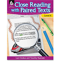 Shell Education Education Close Reading Level K Guide Printed Book by Lori Oczkus, M.A, Timothy Rasinski, Ph.D. 128 Pages - Shell Educational Publishing Publication - Book - Grade K - 1 Each (51356)