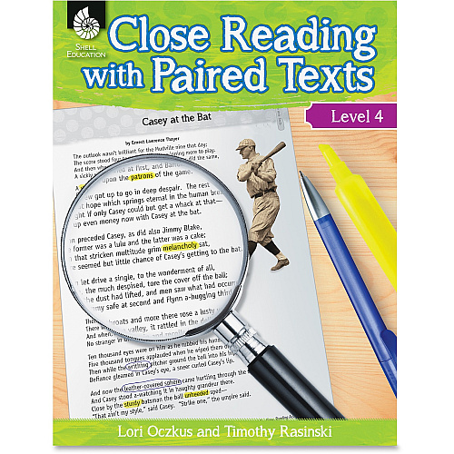 Shell Education Education Close Reading Level 4 Guide Printed Book by Lori Oczkus, M.A, Timothy Rasinski, Ph.D. 128 Pages - Shell Educational Publishing Publication - Book - Grade 4 - 1 Each (51360)