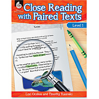 Shell Education Education Close Reading Level 1 Guide Printed Book by Lori Oczkus, M.A, Timothy Rasinski, Ph.D. 128 Pages - Shell Educational Publishing Publication - Book - Grade 1 - 1 Each (51357)