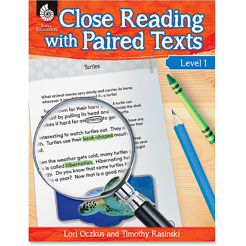 Shell Education Education Close Reading Level 1 Guide Printed Book by Lori Oczkus, M.A, Timothy Rasinski, Ph.D. 128 Pages - Shell Educational Publishing Publication - Book - Grade 1 - 1 Each (51357)