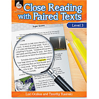 Shell Education Education Close Reading Level 3 Guide Printed Book by Lori Oczkus, M.A, Timothy Rasinski, Ph.D. 128 Pages - Shell Educational Publishing Publication - Book - Grade 3 - 1 Each (51359)