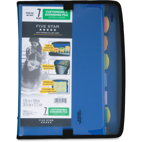 Five Star 7 Pocket Zipper Expanding File (35170)