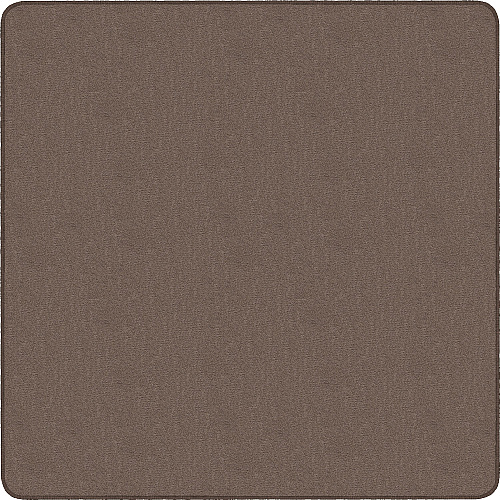 Flagship Carpets Classic Solid Color 6' Square Rug Floor Rug - Classic, Traditional - 72" Length x 72" Width - Square - Almond - Nylon - 1 Each (AS26AL)