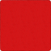 Flagship Carpets Classic Solid Color 6' Square Rug Floor Rug - Classic, Traditional - 72" Length x 72" Width - Square - Red - Nylon - 1 Each (AS26RR)