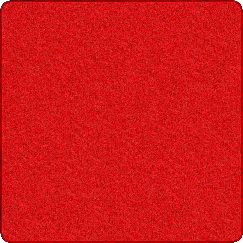 Flagship Carpets Classic Solid Color 6' Square Rug Floor Rug - Classic, Traditional - 72" Length x 72" Width - Square - Red - Nylon - 1 Each (AS26RR)