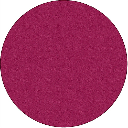 Flagship Carpets Classic Solid Color 6' Round Rug Floor Rug - Classic, Traditional - 72" Length - Circle - Cranberry - Nylon - 1 Each (AS27CB)