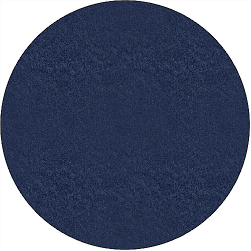 Flagship Carpets Classic Solid Color 6' Round Rug Floor Rug - Classic, Traditional - 72" Length - Circle - Navy - Nylon - 1 Each (AS27NY)