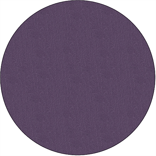 Flagship Carpets Classic Solid Color 6' Round Rug Floor Rug - Classic, Traditional - 72" Length - Circle - Purple - Nylon - 1 Each (AS27PP)