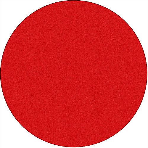 Flagship Carpets Classic Solid Color 6' Round Rug Floor Rug - Classic, Traditional - 72" Length - Circle - Red - Nylon - 1 Each (AS27RR)