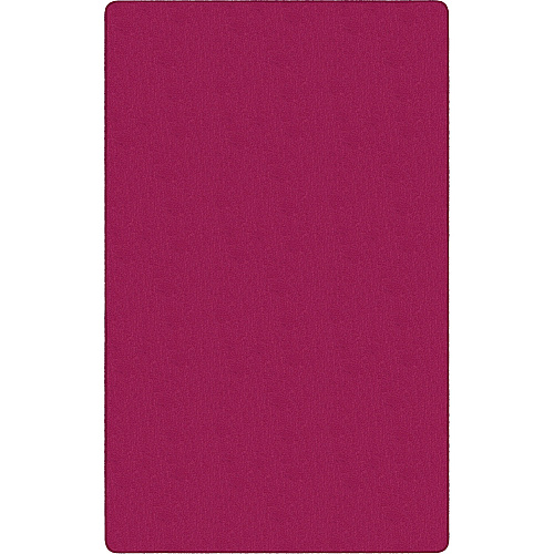 Flagship Carpets Classic Solid Color 9' Rectangle Rug Floor Rug - Classic, Traditional - 108" Length x 72" Width - Rectangle - Cranberry - Nylon - 1 Each (AS34CB)