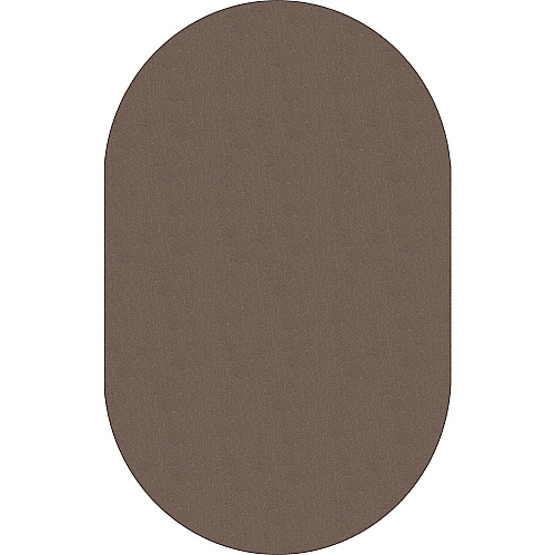 Flagship Carpets Classic Solid Color 12' Oval Rug Floor Rug - Classic, Traditional - 84" Length x 12 ft Width - Oval - Almond - Nylon - 1 Each (AS45AL)