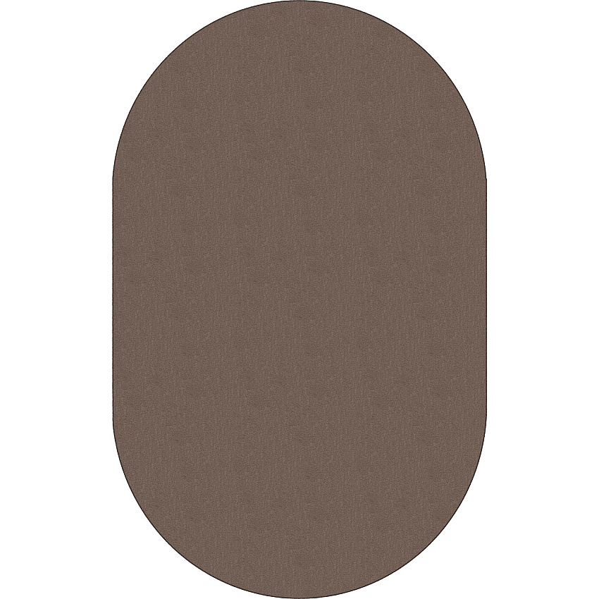 Flagship Carpets Classic Solid Color 12' Oval Rug Floor Rug - Classic, Traditional - 84" Length x 12 ft Width - Oval - Almond - Nylon - 1 Each (AS45AL)