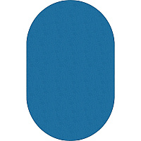 Flagship Carpets Classic Solid Color 12' Oval Rug Floor Rug - Classic, Traditional - 12 ft Length x 90" Width - Oval - Blue - Nylon - 1 Each (AS45BB)