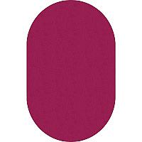 Flagship Carpets Classic Solid Color 12' Oval Rug Floor Rug - Classic, Traditional - 12 ft Length x 90" Width - Oval - Cranberry - Nylon - 1 Each (AS45CB)
