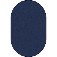 Flagship Carpets Classic Solid Color 12' Oval Rug Floor Rug - Classic, Traditional - 12 ft Length x 90" Width - Oval - Navy - Nylon - 1 Each (AS45NY)