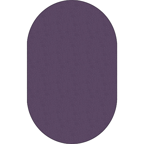 Flagship Carpets Classic Solid Color 12' Oval Rug Floor Rug - Classic, Traditional - 12 ft Length x 90" Width - Oval - Purple - Nylon - 1 Each (AS45PP)