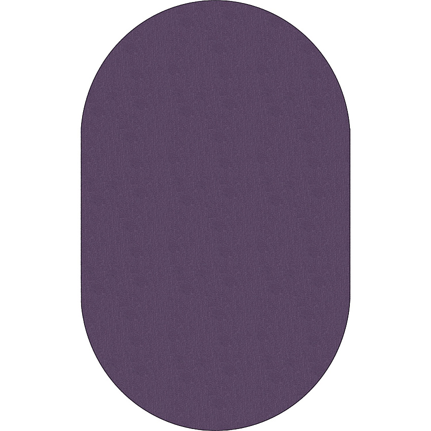 Flagship Carpets Classic Solid Color 12' Oval Rug Floor Rug - Classic, Traditional - 12 ft Length x 90" Width - Oval - Purple - Nylon - 1 Each (AS45PP)