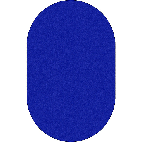 Flagship Carpets Classic Solid Color 12' Oval Rug Floor Rug - Classic, Traditional - 12 ft Length x 90" Width - Oval - Royal Blue - Nylon - 1 Each (AS45RB)