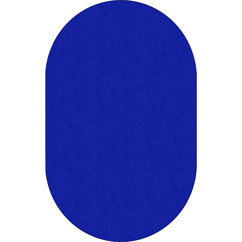 Flagship Carpets Classic Solid Color 12' Oval Rug Floor Rug - Classic, Traditional - 12 ft Length x 90" Width - Oval - Royal Blue - Nylon - 1 Each (AS45RB)