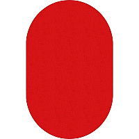 Flagship Carpets Classic Solid Color 12' Oval Rug Floor Rug - Classic, Traditional - 12 ft Length x 90" Width - Oval - Red - Nylon - 1 Each (AS45RR)