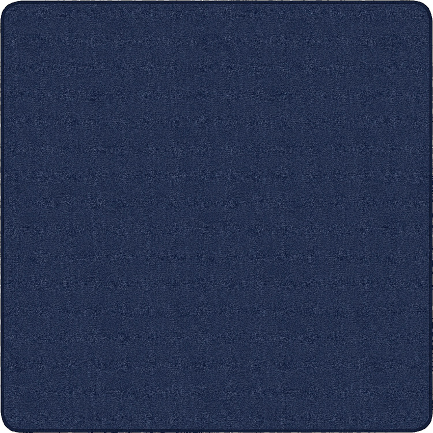 Flagship Carpets Classic Solid Color 12' Square Rug Floor Rug - Classic, Traditional - 12 ft Length x 12 ft Width - Square - Navy - Nylon - 1 Each (AS70NY)