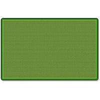 Flagship Carpets All-Over Weave Solid Color Rug Classic - 12 ft Length x 90" Width - Green - Nylon - 1 Each (FE15344A)