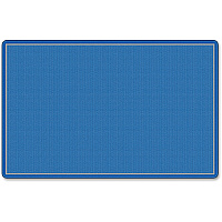 Flagship Carpets All-Over Weave Solid Color Rug Classic - 13.16 ft Length x 10.75 ft Width - Blue - Nylon - 1 Each (FE15458A)