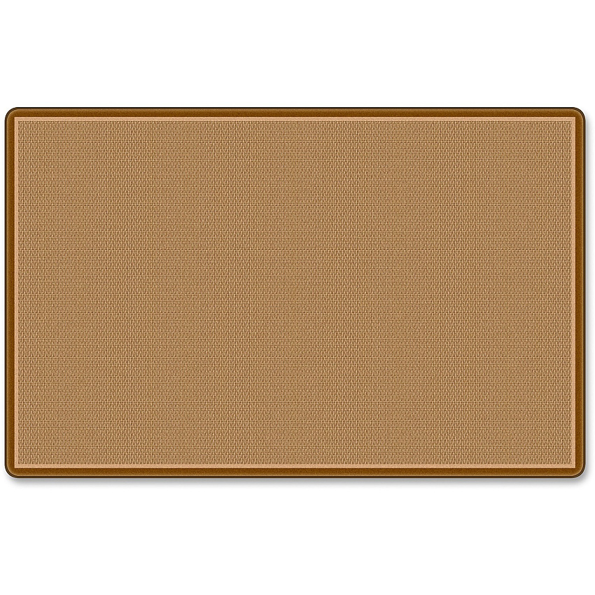 Flagship Carpets All-Over Weave Solid Color Rug Classic - 99.96" Length x 69.96" Width - Tan - Nylon - 1 Each (FE15532A)