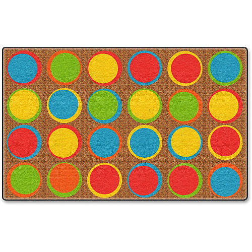 Flagship Carpets Calm Sitting Spots Rectangle Rug Classic - 12 ft Length x 90" Width - Rectangle - Multicolor - Nylon - 1 Each (FE30444A)
