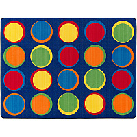 Flagship Carpets Cheerful Sitting Spots Rectangular Rug Classic - 99.96" Length x 72" Width - Rectangle - Multicolor - Nylon - 1 Each (FE30632A)