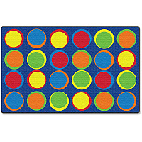 Flagship Carpets Cheerful Sitting Spots Rectangular Rug Classic - 12 ft Length x 90" Width - Rectangle - Multicolor - Nylon - 1 Each (FE30644A)