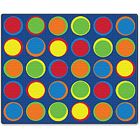 Flagship Carpets Cheerful Sitting Spots Rectangular Rug Classic - 10.75 ft Length x 13.16 ft Width - Rectangle - Multicolor - Nylon - 1 Each (FE30658A)