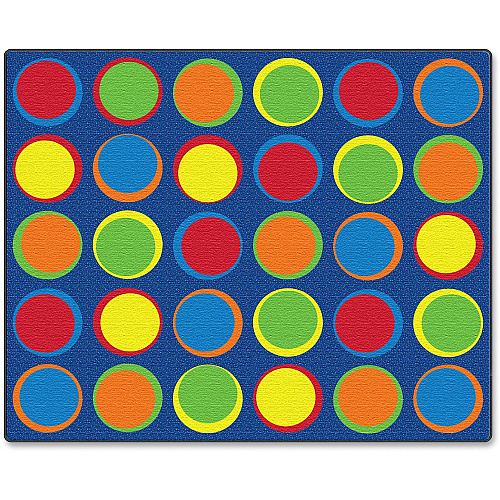 Flagship Carpets Cheerful Sitting Spots Rectangular Rug Classic - 10.75 ft Length x 13.16 ft Width - Rectangle - Multicolor - Nylon - 1 Each (FE30658A)