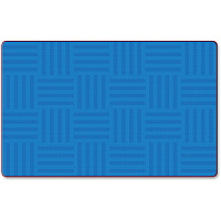 Flagship Carpets Solid Color Hashtag Rug 99.96" Length x 72" Width - Blue - 1 Each (FE38432A)
