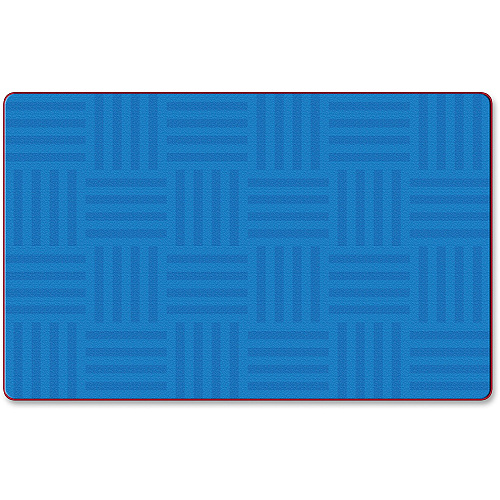 Flagship Carpets Solid Color Hashtag Rug 99.96" Length x 72" Width - Blue - 1 Each (FE38432A)
