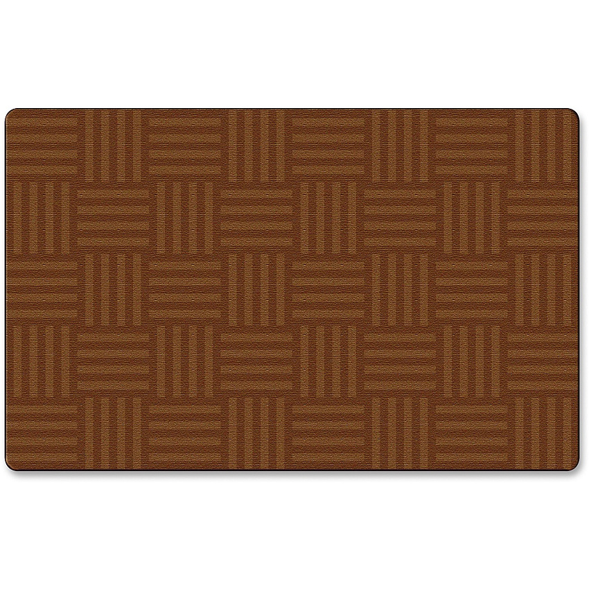 Flagship Carpets Solid Color Hashtag Rug 99.96" Length x 72" Width - Chocolate - 1 Each (FE38732A)
