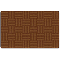 Flagship Carpets Solid Color Hashtag Rug 13.16 ft Length x 10.75 ft Width - Chocolate - 1 Each (FE38758A)