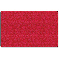 Flagship Carpets Solid Color Swirl Rug 99.96" Length x 72" Width - Cherry - 1 Each (FE39032A)