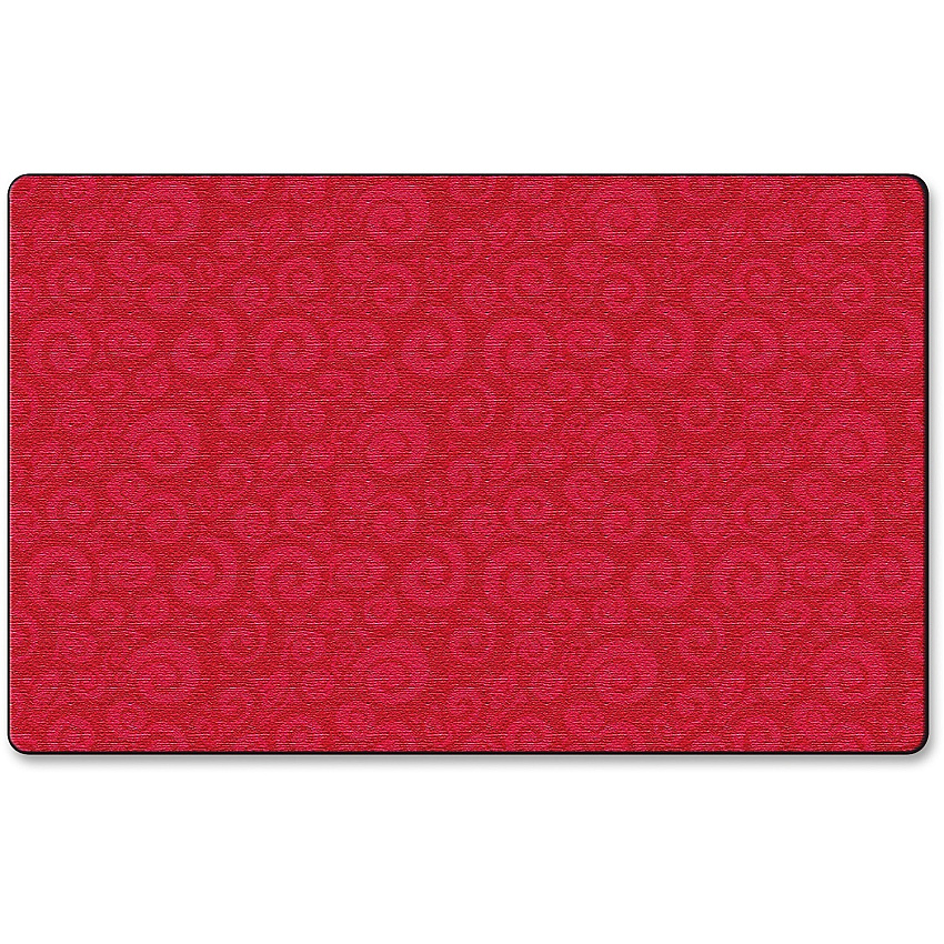 Flagship Carpets Solid Color Swirl Rug 99.96" Length x 72" Width - Cherry - 1 Each (FE39032A)