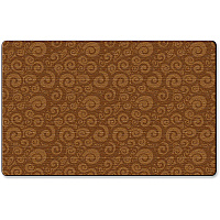 Flagship Carpets Solid Color Swirl Rug 99.96" Length x 72" Width - Chocolate - 1 Each (FE39332A)