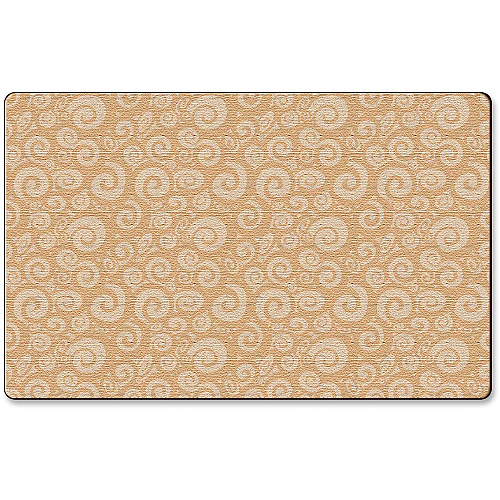 Flagship Carpets Solid Color Swirl Rug 13.16 ft Length x 10.75 ft Width - Almond - 1 Each (FE39458A)