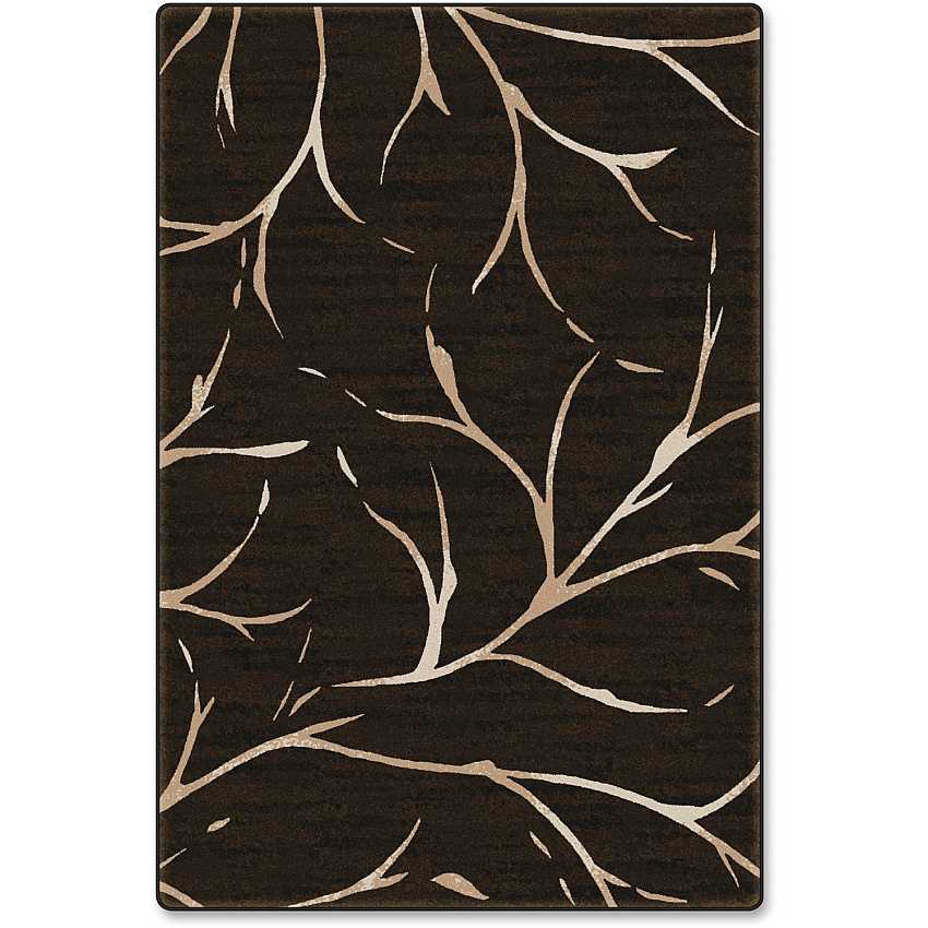 Flagship Carpets Dark Choc Moreland Design Rug 72" Length x 48" Width - Dark Chocolate - Nylon - 1 Each (FM19522A)