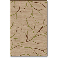 Flagship Carpets Natural/Sage Moreland Design Rug 108" Length x 72" Width - Natural Sage - Nylon - 1 Each (FM22334A)