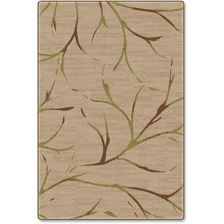 Flagship Carpets Natural/Sage Moreland Design Rug 12 ft Length x 99.60" Width - Natural Sage - Nylon - 1 Each (FM22350A)