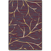 Flagship Carpets Plum Wine Moreland Design Rug 108" Length x 72" Width - Plum Wine - Nylon - 1 Each (FM22434A)